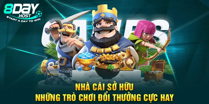 Danh sách game đổi thưởng tại 8DAY